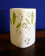 Square Green Leaf H 110mm white-china-oil-burners ,oil-burners