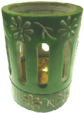 Coloured Incense / Resin Burner- Green coloured-soapstone-fragrance-range