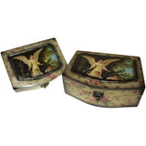 Set of 2 Angel Wooden Boxes - Guardian Angel Child angel-boxes
