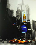 New York Adverts - 35cm x 28cm - 24mm Thick Wooden Base urban-art