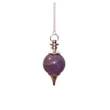 Rose Quartz Sphere Pendulum gemstone-sphere-pendulums