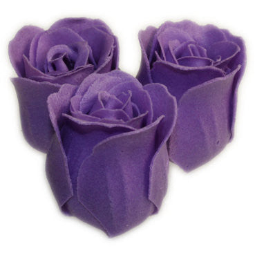 Bath Roses - 3 Roses in Heart Box (Lavender) bathroom-heaven ,bathroom-heaven-lavender ,bath-confetti-roses ,mother-s-day ,valentine-s-day