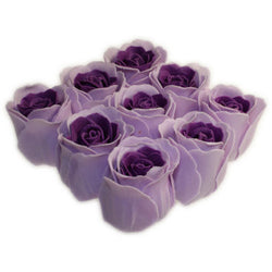 Bath Roses - 9 Roses in Gift Box (Lavender) bathroom-heaven ,bathroom-heaven-lavender ,bath-confetti-roses ,mother-s-day