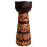 Med Brown Bamboo Candlestick wooden-classic-candlesticks