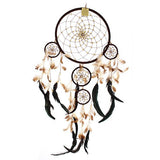 6xBali Dreamcatchers - Small Round - Cream/Coffee/Choc antique-style-buddha-heads ,bali-dream-catchers