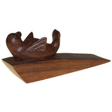 Handcarved Wooden Door-Stop - Duck hand-carved-wooden-animal-door-stops