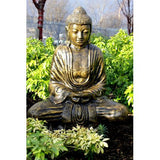 Buddha Head Motif Wood Effect 100cm art-stone-statues ,art-stone-statues