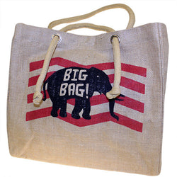 Big Jute Elephant Bag - Red big-jute-elephant-bags