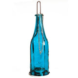 Recycled Bottle Lantern - Teal candles ,bottle-lanterns ,recycled-bottle-lanterns