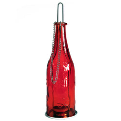 Recycled Bottle Lantern - Ruby candles ,bottle-lanterns ,valentine-s-day ,recycled-bottle-lanterns