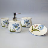 Ceramic Bath Set - Roses in Bloom ceramic-bath-sets