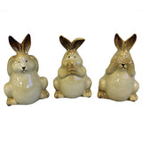 Bunny Money Boxes Set of Three - Teal bunny-money-boxes