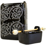 Square Black Cauldron Oil Burner classic-oil-burners ,oil-burners