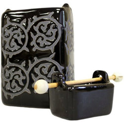 Square Black Cauldron Oil Burner classic-oil-burners ,oil-burners
