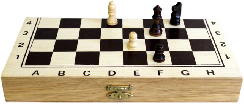 1x Small Budget Chess Set - 24 cm  chess-sets ,3-in-1-classic-chess-sets ,father-s-day