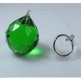 50mm Crystal Sphere - Green faceted-crystal-spheres