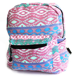 Undersized Backpack - Pink Pastels antique-style-buddha-heads ,small-nepali-backpacks ,cute-undersized-backpacks