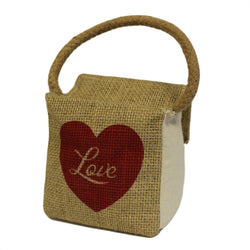 Sm Sq Cotton & Jute Door Stop - Heart Love valentine-s-day ,jute-and-cotton-door-stops