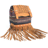Venetian - Black Stripy With Fringe antique-style-buddha-heads ,italian-style-handbags