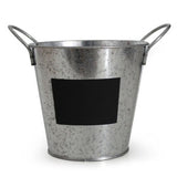 Zinc Herb Planter with Chalk Board zinc-cans ,zinc-cans