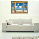 Wall Art - A Window to a Beach flat-pack-budget-wall-art-stickers