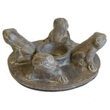 Antique  Frogs Candle Holder - Chocolate terracotta-candle-holders