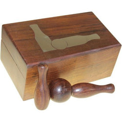 Twelve Piece Bowling Set in Wooden Box chess-sets ,retro-wooden-games ,father-s-day