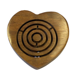 Heart Maze Puzzle - 10 cm chess-sets ,retro-wooden-games ,valentine-s-day ,father-s-day