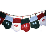 Elf Hats Advent Calendar christmas ,xmas-jute-advent-calenders