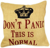 Cushion Cover Keep Calm jute-cushion-covers