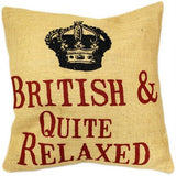 Cushion Cover Keep Calm jute-cushion-covers