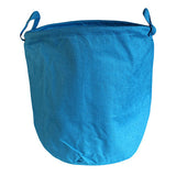 Jute Laundry Basket - Blue jute-laundry-baskets