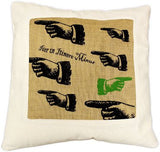 Cushion Cover - Eat Drink Be Merry jute-cotton-cushion-covers