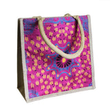 Sml Shopping Bag Green Alpana jute-alpana-silk-shopping-bags