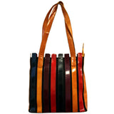 Within the Lines Bag - Rich Colours within-the-lines-bag-recycled-leather
