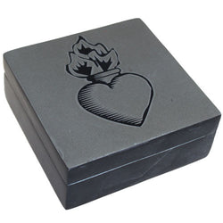 Lucky Stone Box - Flaming Heart valentine-s-day ,lucky-stone-boxes ,father-s-day