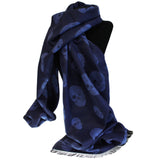 Unisex Rich Kid Skull Scarf - Teal & Pink unisex-rich-kid-skulls-scarves ,halloween