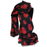 Unisex Rich Kid Skull Scarf - Teal & Pink unisex-rich-kid-skulls-scarves ,halloween