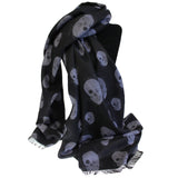 Unisex Rich Kid Skull Scarf - Teal & Pink unisex-rich-kid-skulls-scarves ,halloween