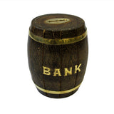 Money Bank Box - House retro-wood-brass-money-boxes ,father-s-day