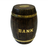 Money Bank Box - House retro-wood-brass-money-boxes ,father-s-day