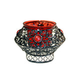 Moorish Single Pot Red Candle Holder candles ,valentine-s-day ,moorish-candle-holders