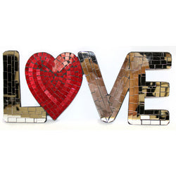 Mosaic Word - Love (heart) mirror valentine-s-day ,mosaic-words