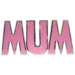 Mosaic  - Mum - Pink mother-s-day ,mosaic-words