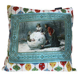 Art Cushion Cover - Innocent Mirth - Retro Christmas christmas ,art-cushion-covers