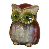 Ceramic Owl Bank - Red owl-money-boxes