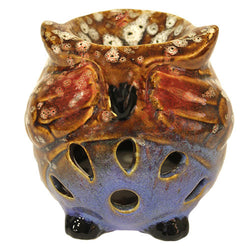 Brown Owl Oil Burner - See No Evil owl-ceramic-oil-burners