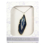 Silver Plated Agate Pendant - Pink silver-plated-agate-pendants