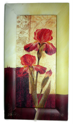 Pink Orchid A - Medium 45cm x 25cm  painted-frame-art