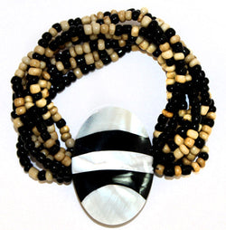 Shell Bracelet - Zebra Stripe shell-fashion-jewellery